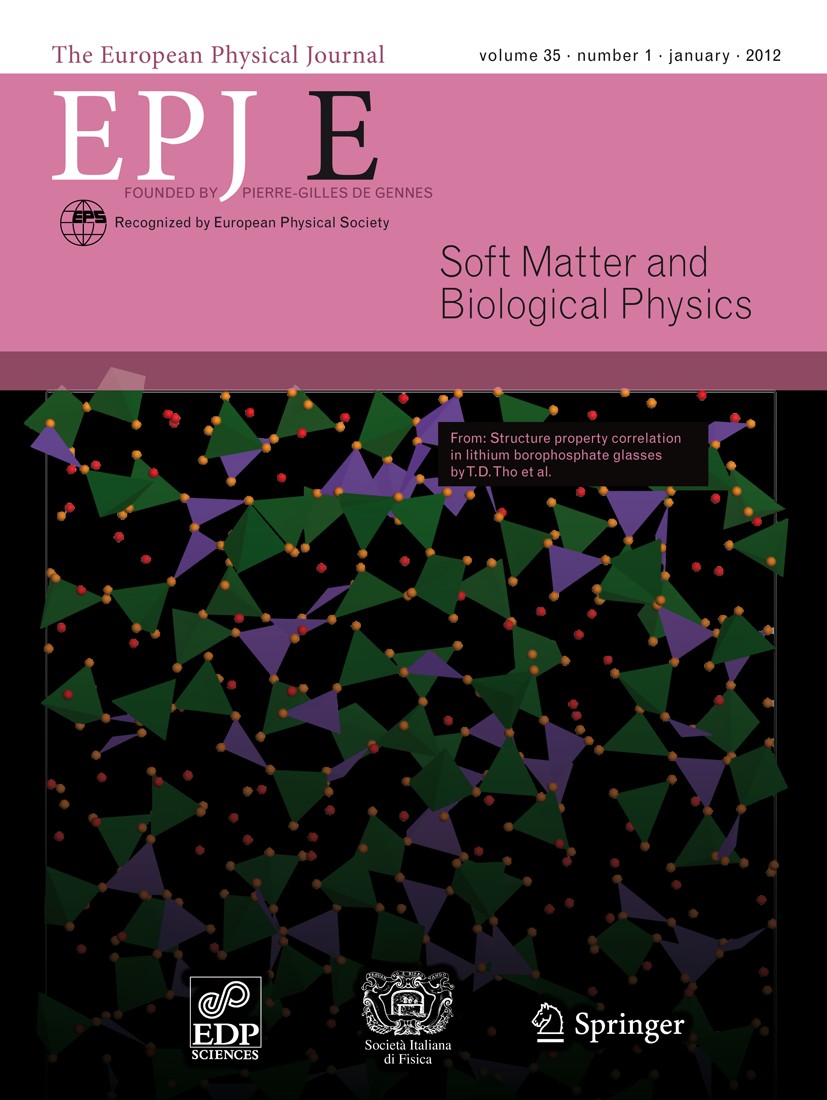 T.D. Tho, R.P. Rao and S.Adams, Eur. Phys. J. E Soft Matter (2012) 35, 8-11.